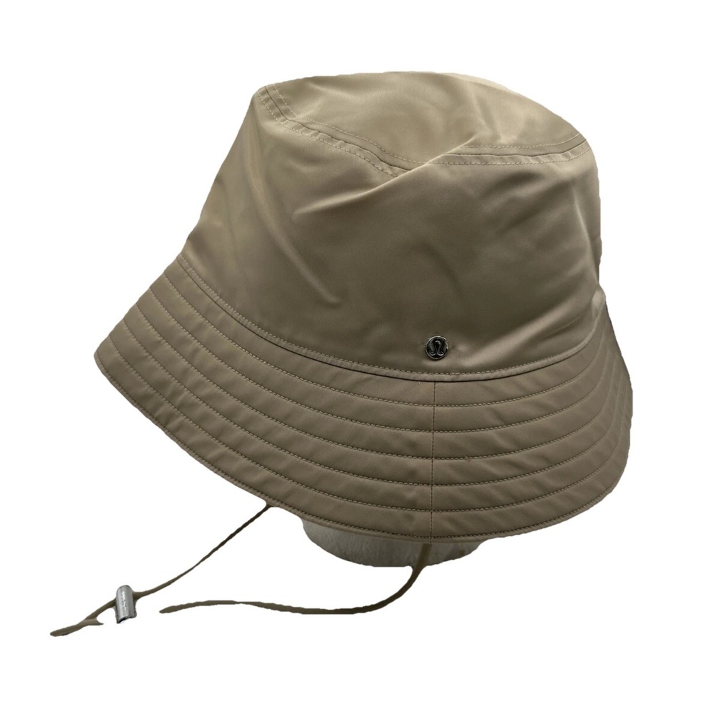 LULULEMON Unisex Khaki Nylon Bucket Hat Sz M/L NEW with tags Orig: $58